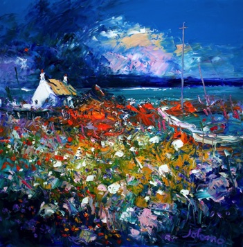 Storm passing South End Isle of Gigha 24x24